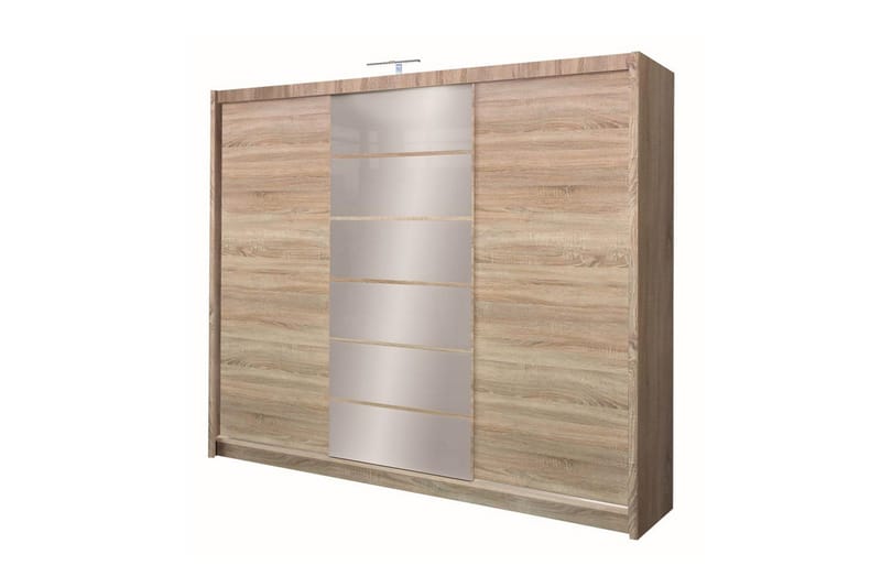 Malibu Garderob 250x61x215 cm - Beige - Förvaring - Sko- & klädförvaring - Garderober & garderobssystem