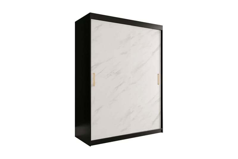 MARMUL Garderob 150  cm Marmormönster Svart/Vit/Guld - Förvaring - Sko- & klädförvaring - Garderober & garderobssystem