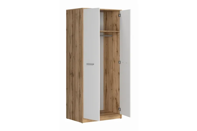 Matos Garderob - Trä/Natur/Vit - Förvaring - Sko- & klädförvaring - Garderober & garderobssystem