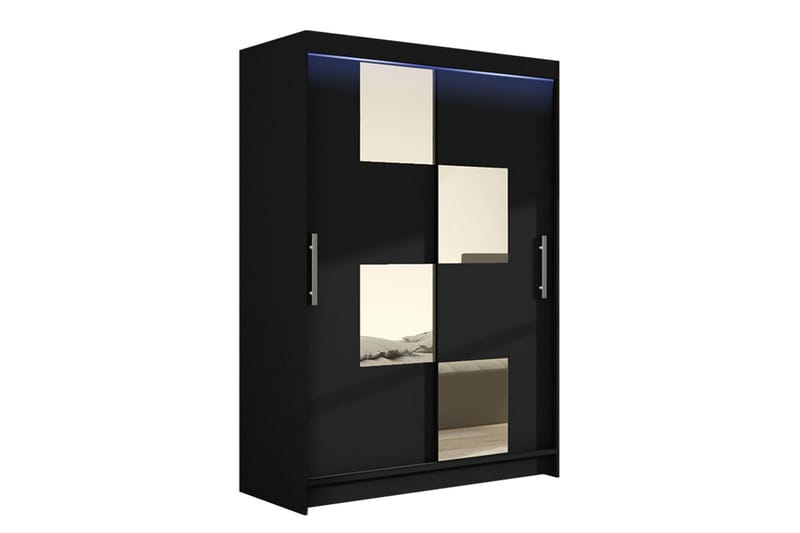 Miami Garderob 120x58x200 cm - Beige/Svart/Vit - Förvaring - Sko- & klädförvaring - Garderober & garderobssystem