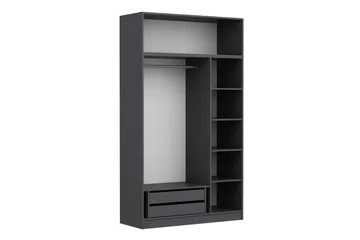 Minar Garderob 135 cm - Antracit - Förvaring - Sko- & klädförvaring - Garderober & garderobssystem