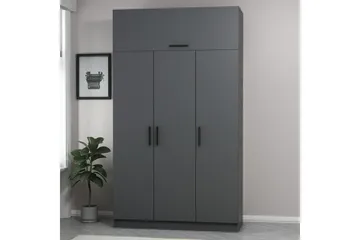 Minar Garderob 135 cm - Antracit - Förvaring - Sko- & klädförvaring - Garderober & garderobssystem