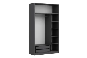 Minar Garderob 135 cm - Antracit - Förvaring - Sko- & klädförvaring - Garderober & garderobssystem