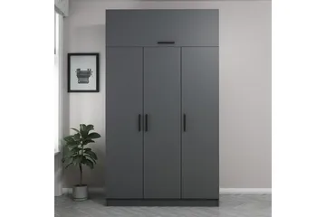 Minar Garderob 135 cm - Antracit - Förvaring - Sko- & klädförvaring - Garderober & garderobssystem