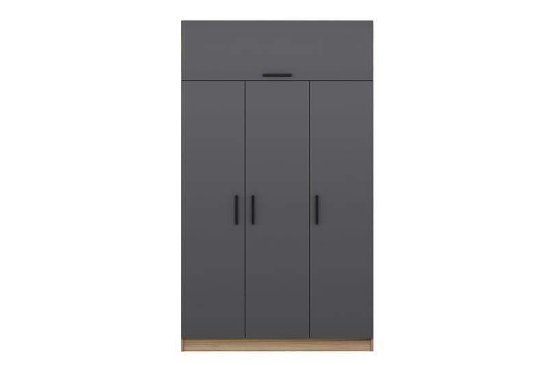 Minar Garderob 135 cm Grå/Brun - Förvaring - Sko- & klädförvaring - Garderober & garderobssystem