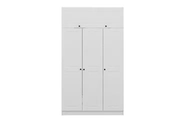 Minar Garderob 135 cm - Vit - Förvaring - Sko- & klädförvaring - Garderober & garderobssystem