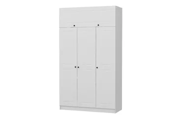 Minar Garderob 135 cm - Vit - Förvaring - Sko- & klädförvaring - Garderober & garderobssystem