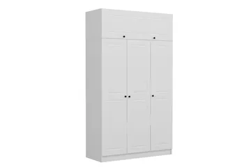 Minar Garderob 135 cm - Vit - Förvaring - Sko- & klädförvaring - Garderober & garderobssystem