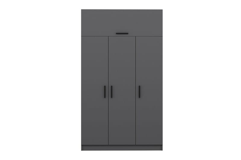 Minar Rektangulär Garderob 135 cm i Målat Trä - Grå - Förvaring - Sko- & klädförvaring - Garderober & garderobssystem