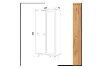 Mod Design Garderob Spegel - Trä/Vit - Förvaring - Sko- & klädförvaring - Garderober & garderobssystem
