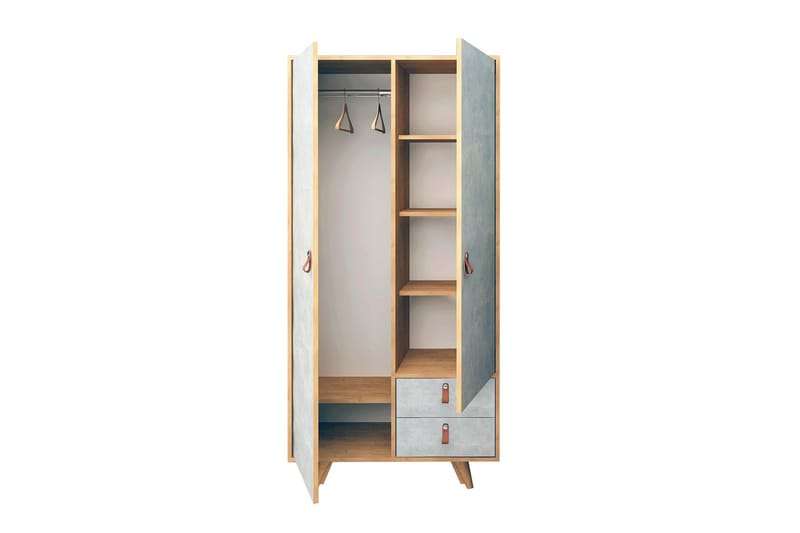Mod Design Garderob - Trä/Grå - Förvaring - Sko- & klädförvaring - Garderober & garderobssystem