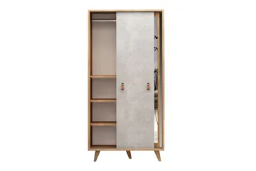 Mod Design Garderob - Trä/Grå - Förvaring - Sko- & klädförvaring - Garderober & garderobssystem
