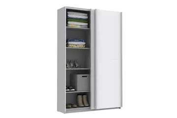 Molgaard Garderob 120x191 cm - Vit - Förvaring - Sko- & klädförvaring - Garderober & garderobssystem