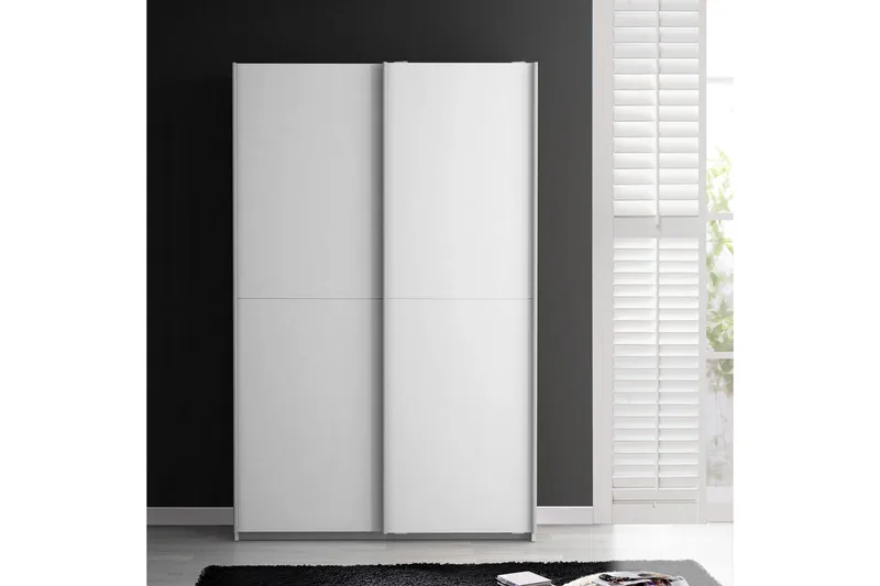 Molgaard Garderob 120x191 cm - Vit - Förvaring - Sko- & klädförvaring - Garderober & garderobssystem