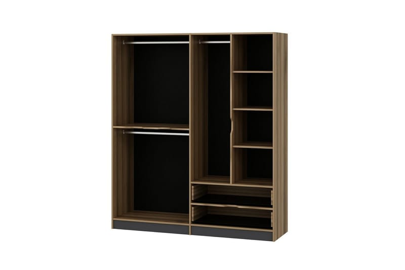 Munna Garderob 180 cm - Grå - Förvaring - Sko- & klädförvaring - Garderober & garderobssystem