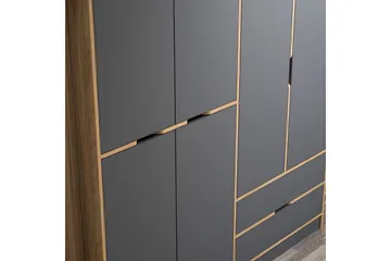 Munna Garderob 270 cm - Antracit - Förvaring - Sko- & klädförvaring - Garderober & garderobssystem