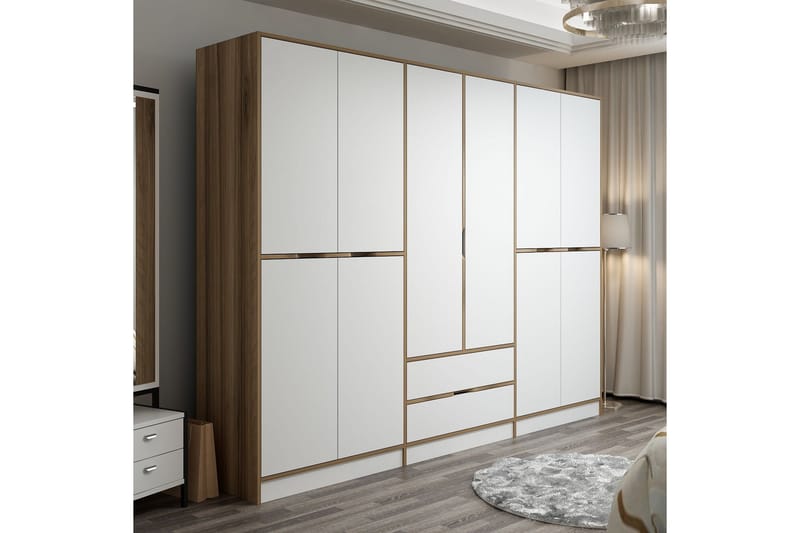 Munna Garderob 270 cm Vit - Förvaring - Sko- & klädförvaring - Garderober & garderobssystem