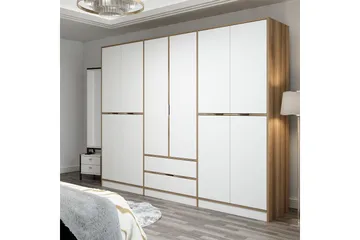 Munna Garderob 270 cm - Vit - Förvaring - Sko- & klädförvaring - Garderober & garderobssystem