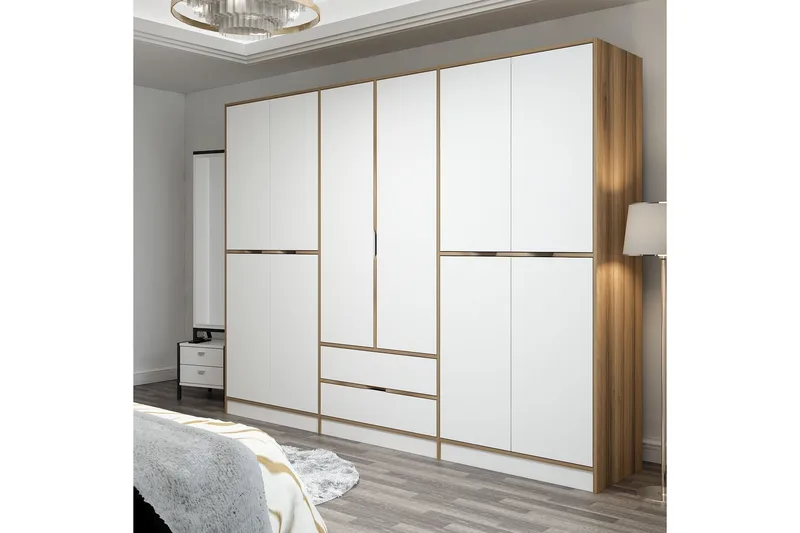 Munna Garderob 270 cm - Vit - Förvaring - Sko- & klädförvaring - Garderober & garderobssystem