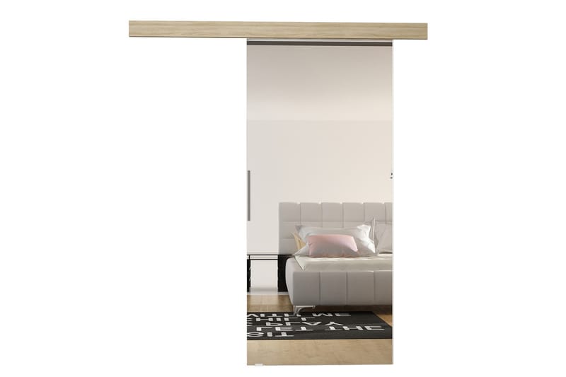 NEMANJA Skjutdörr 86x205 cm Ek - Förvaring - Sko- & klädförvaring - Garderober & garderobssystem - Garderobsdörr - Skjutdörrar garderob