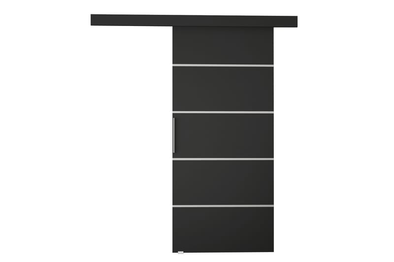 NEMANJA Skjutdörr 86x205 cm Svart - Förvaring - Sko- & klädförvaring - Garderober & garderobssystem - Garderobsdörr - Skjutdörrar garderob