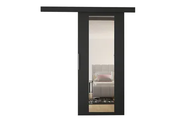 Nemanja Skjutdörr 86x205 cm - Svart - Förvaring - Sko- & klädförvaring - Garderober & garderobssystem - Garderobsdörr - Skjutdörrar garderob