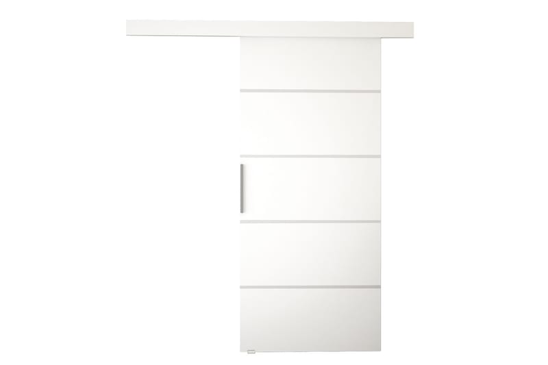 NEMANJA Skjutdörr 86x205 cm Vit - Förvaring - Sko- & klädförvaring - Garderober & garderobssystem - Garderobsdörr - Skjutdörrar garderob