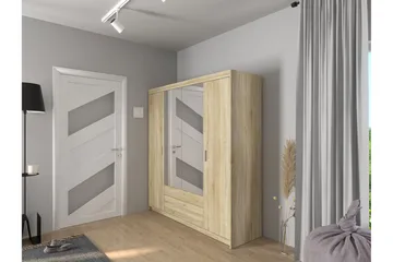 Norrbyn Garderob med Spegel 53x190x176,3 cm - Sonomaek - Förvaring - Sko- & klädförvaring - Garderober & garderobssystem