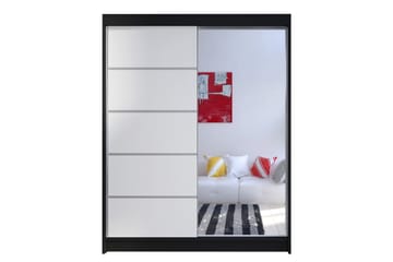 NORTHALLERTON Garderob 58x150 cm Svart/Vit
