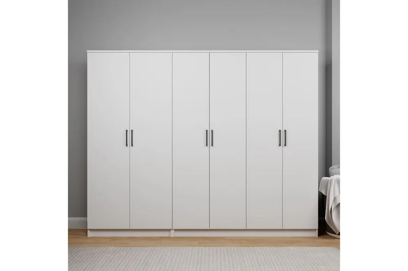 Olera Garderob 220x180 cm, Vit