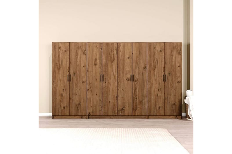 Olera Garderobsskåp 300x180 cm - Natur - Förvaring - Sko- & klädförvaring - Garderober & garderobssystem