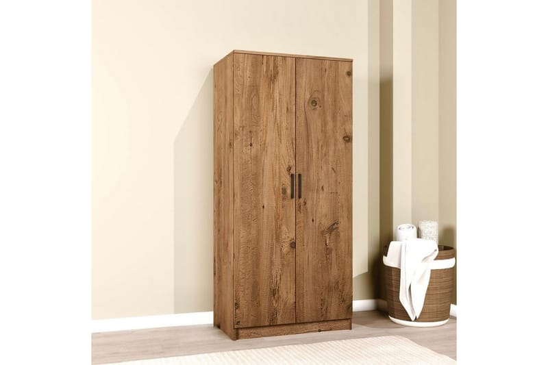 Olera Garderobsskåp 80x180 cm - Natur - Förvaring - Sko- & klädförvaring - Garderober & garderobssystem