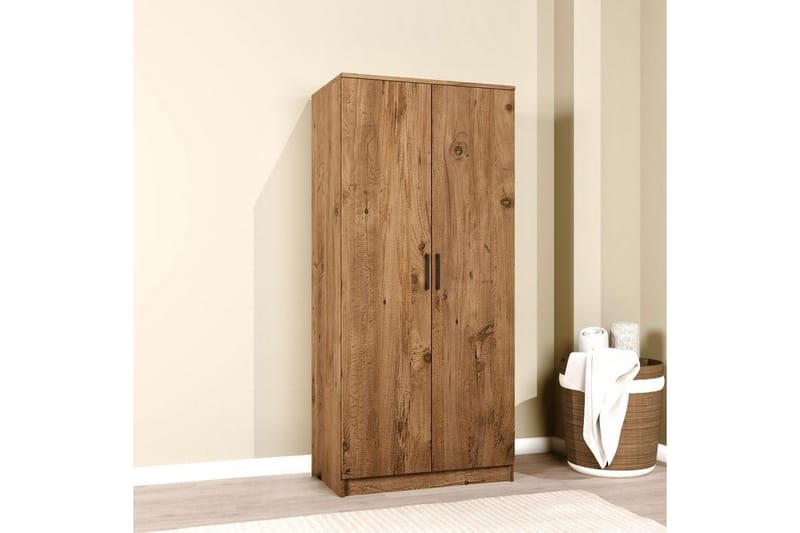 Olera Garderobsskåp 80x180 cm - Natur - Förvaring - Sko- & klädförvaring - Garderober & garderobssystem - Hörngarderob