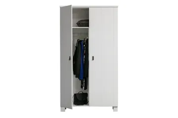 Ollerz Garderob 55x111 cm - Vit - Förvaring - Sko- & klädförvaring - Garderober & garderobssystem