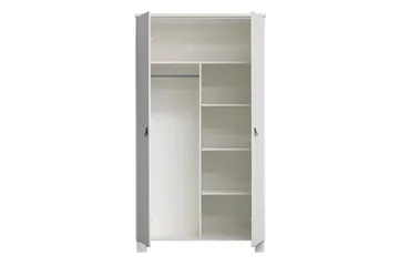 Ollerz Garderob 55x111 cm - Vit - Förvaring - Sko- & klädförvaring - Garderober & garderobssystem