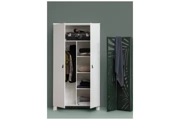 Ollerz Garderob 55x111 cm - Vit - Förvaring - Sko- & klädförvaring - Garderober & garderobssystem