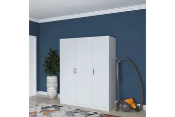 Ostin Garderob 55x145 cm - Vit - Förvaring - Sko- & klädförvaring - Garderober & garderobssystem