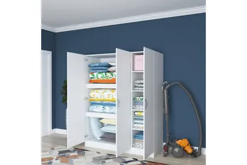 Ostin Garderob 55x145 cm - Vit - Förvaring - Sko- & klädförvaring - Garderober & garderobssystem