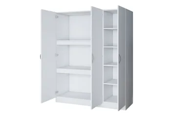 Ostin Garderob 55x145 cm - Vit - Förvaring - Sko- & klädförvaring - Garderober & garderobssystem