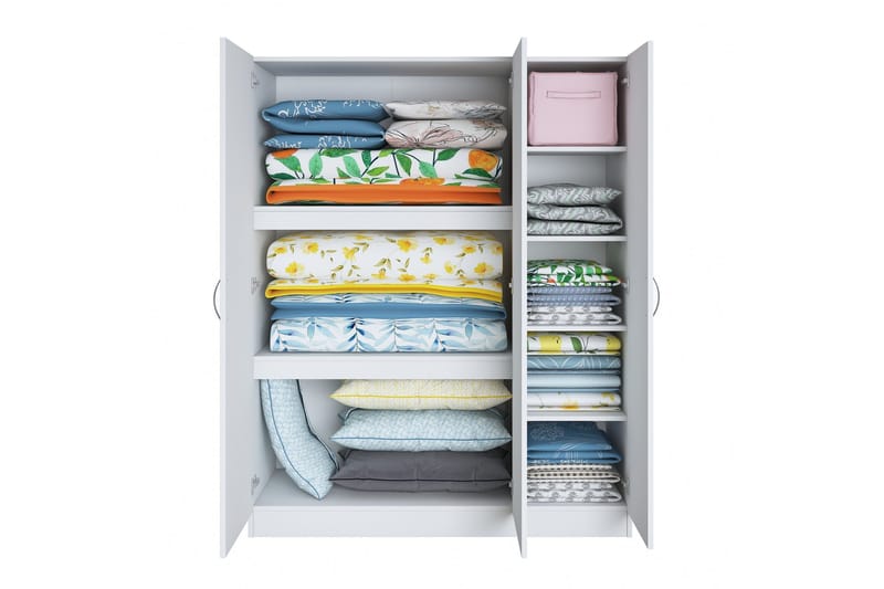 Ostin Garderob 55x145 cm - Vit - Förvaring - Sko- & klädförvaring - Garderober & garderobssystem