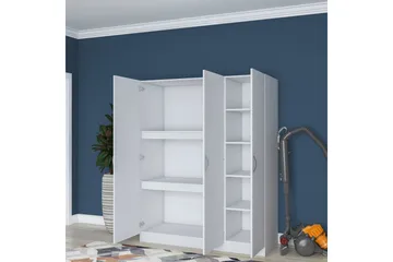 Ostin Garderob 55x145 cm - Vit - Förvaring - Sko- & klädförvaring - Garderober & garderobssystem