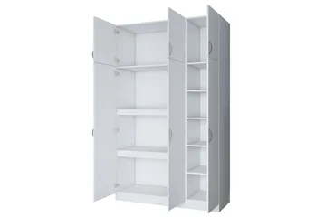 Ostin Garderob 6 Skåp 55x145 cm - Vit - Förvaring - Sko- & klädförvaring - Garderober & garderobssystem