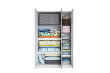 Ostin Garderob 6 Skåp 55x145 cm - Vit - Förvaring - Sko- & klädförvaring - Garderober & garderobssystem