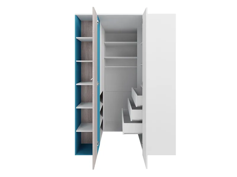 Planeta Garderob med Belysning - Förvaring - Sko- & klädförvaring - Garderober & garderobssystem - Hörngarderob