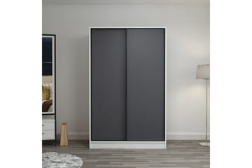 Poolburn Garderob 120 cm Grå/Vit