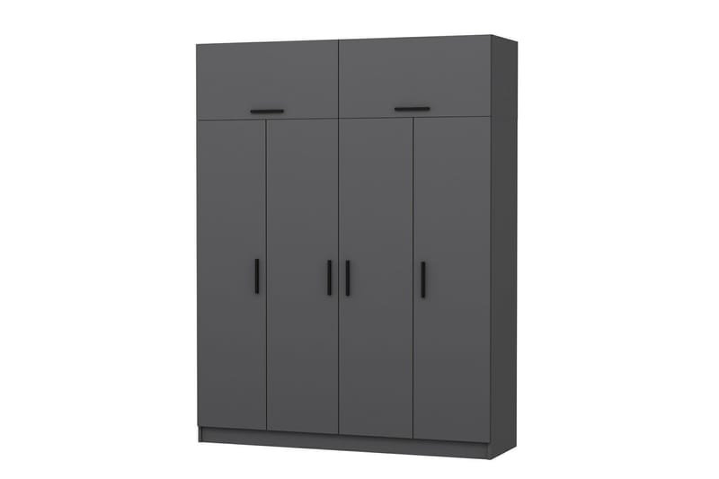 Poolburn Garderob 180 cm Antracit - Förvaring - Sko- & klädförvaring - Garderober & garderobssystem