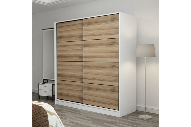 Poolburn Garderob 180 cm Brun - Förvaring - Sko- & klädförvaring - Garderober & garderobssystem