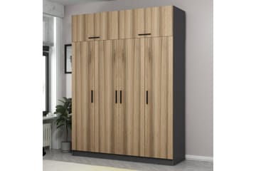 Poolburn Garderob 180 cm Brun