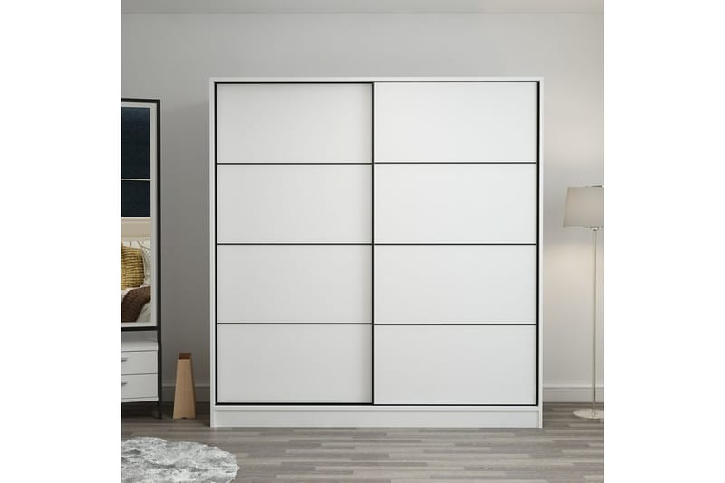 Poolburn Garderob 180 cm Vit - Förvaring - Sko- & klädförvaring - Garderober & garderobssystem