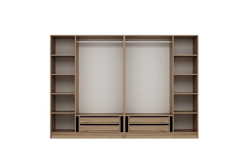 Poolburn Garderob 225 cm Brun - Förvaring - Sko- & klädförvaring - Garderober & garderobssystem